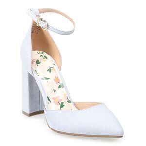 New Draper James Light Blue Chunky Heels